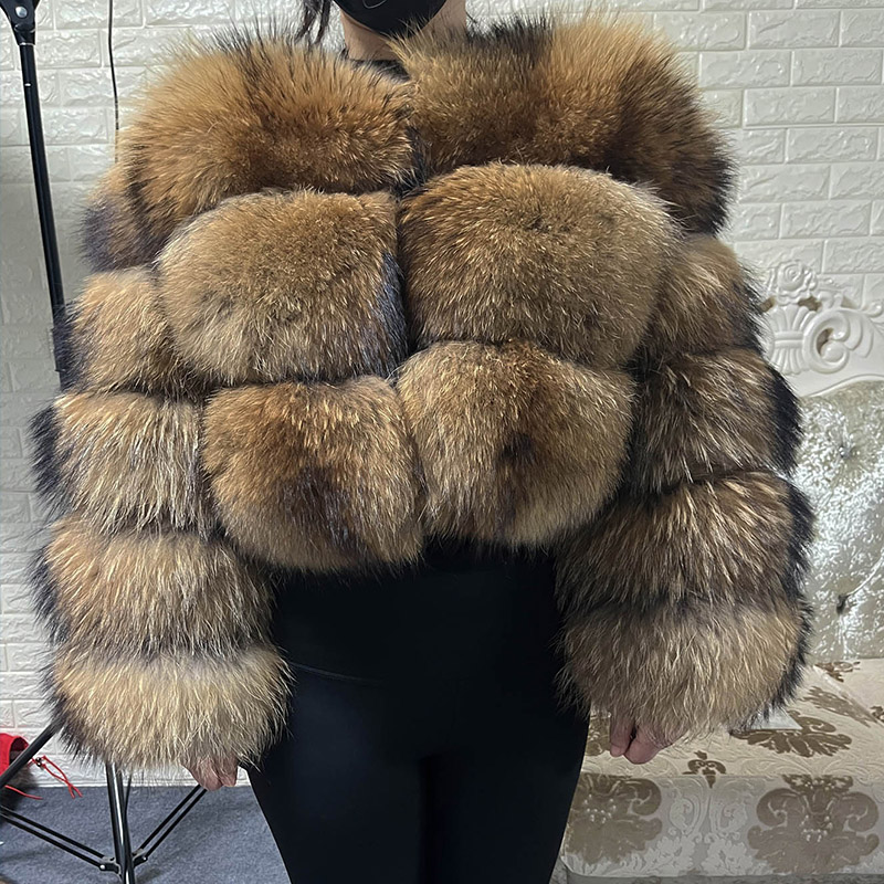 Winter Clothing Essentials - Plus Size Tops Brown Fur Maomaokong
