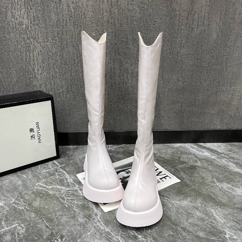 Winter Clothing Korea - Women's New Simple Solid Color Platform