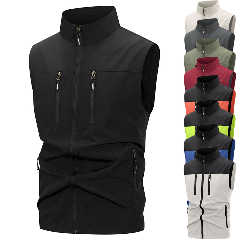 Winter Clothing Essentials - Men's Lightweight Softshell Vest with Zipper