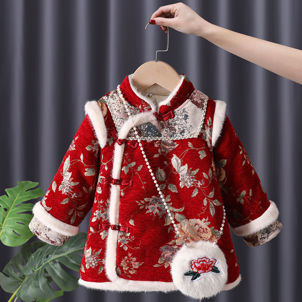 Winter Clothing For Babies - Winter Baby Girls Hanfu Kids Princess