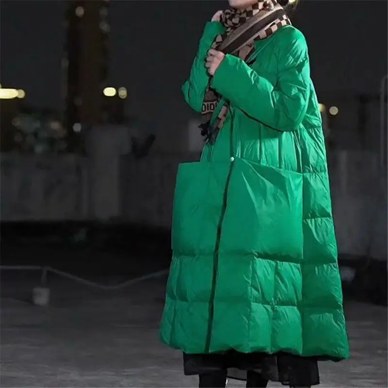 Winter Clothing Brand - Oversize Long Down Jacket Big Pockets