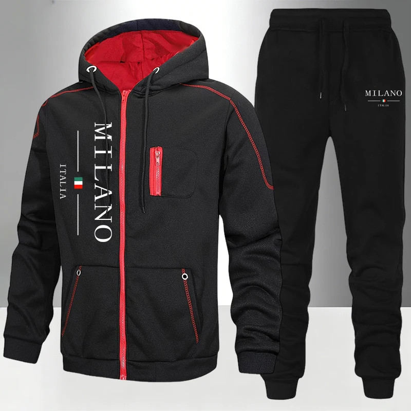 Winter Clothing Essentials - italy Fashion Men's Set/Coat/Pants Autumn Winter