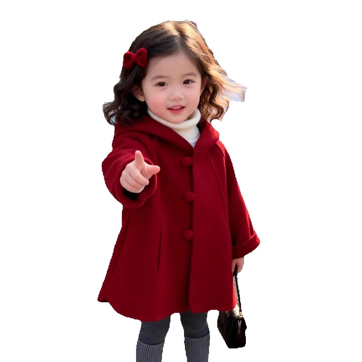 Girls Wool Coat Autumn Winter  - огляд і ціна Winter Clothing For Babies