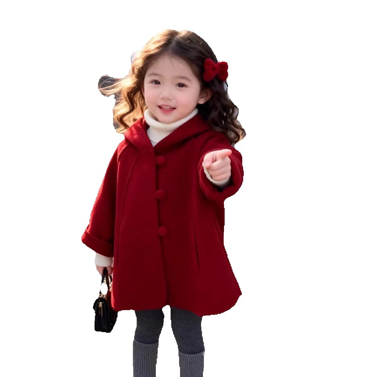Girls Wool Coat Autumn Winter  - огляд і ціна Winter Clothing For Babies