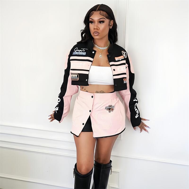 HLJ Letter Print Two Piece Out - огляд і ціна Winter Clothing Sales