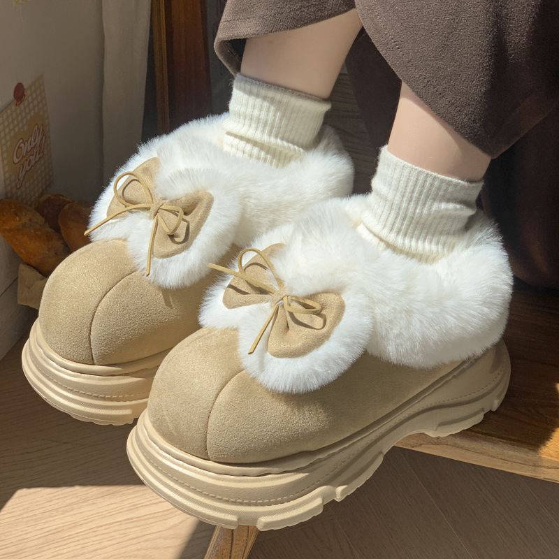 Warm Faux Fur Fluffy Slippers  - огляд і ціна Winter Clothing Korea