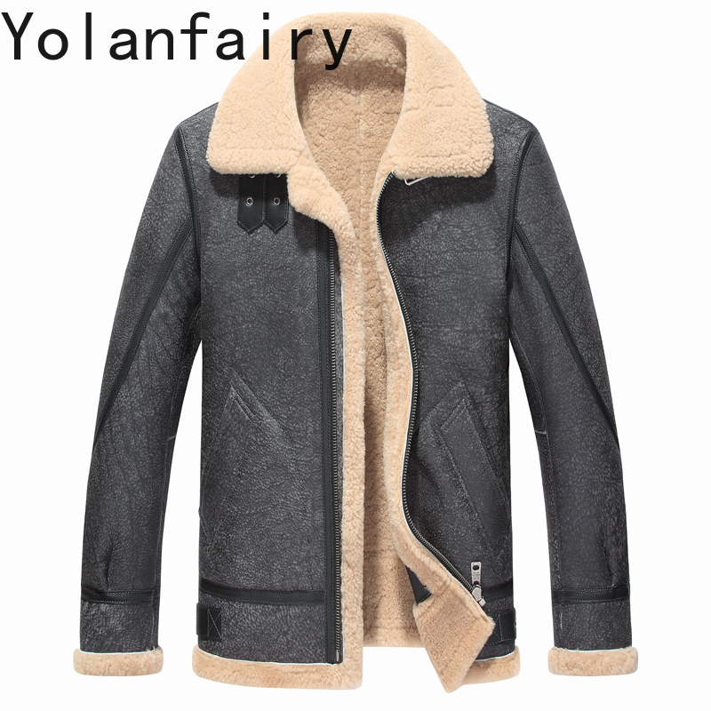 YOLANFAIRY Real Leather Jacket - огляд і ціна Warm Winter Clothing