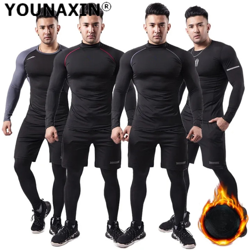 3-piece Men Plush Warm Sports  - огляд і ціна Warm Winter Clothing