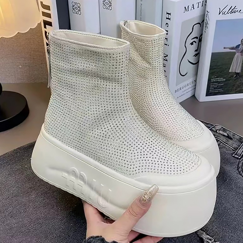Luxury Rhinestone Woman Bootie - огляд і ціна Winter Clothing Korea