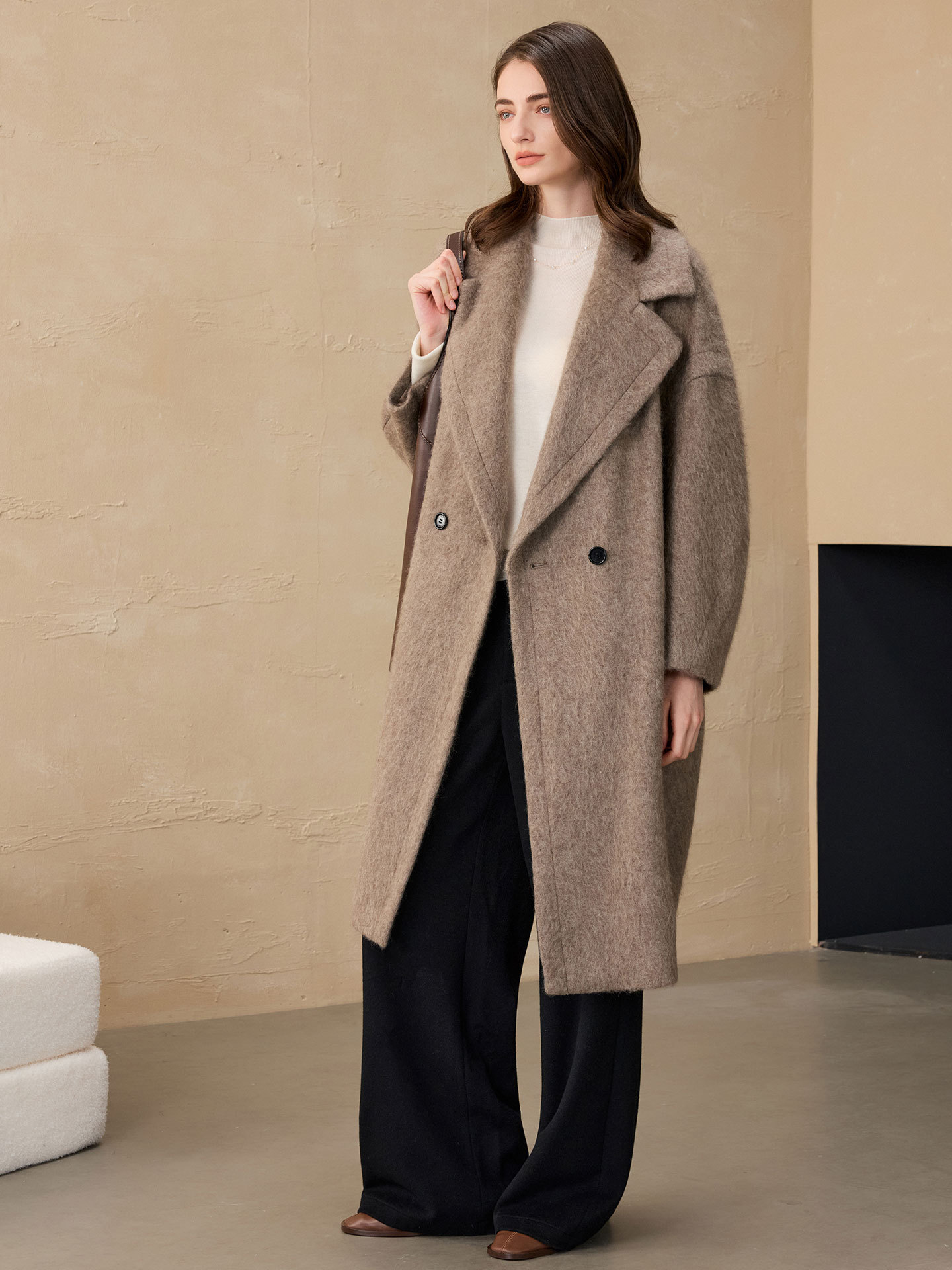 Allingentle Women's Blazer Woo - огляд і ціна Wool Blend Coat