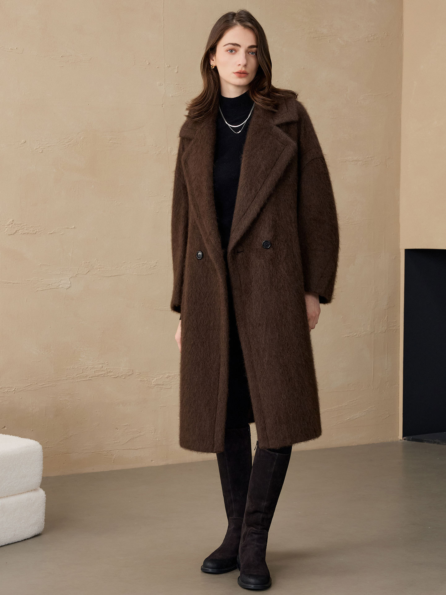 Allingentle Women's Blazer Woo - огляд і ціна Wool Blend Coat