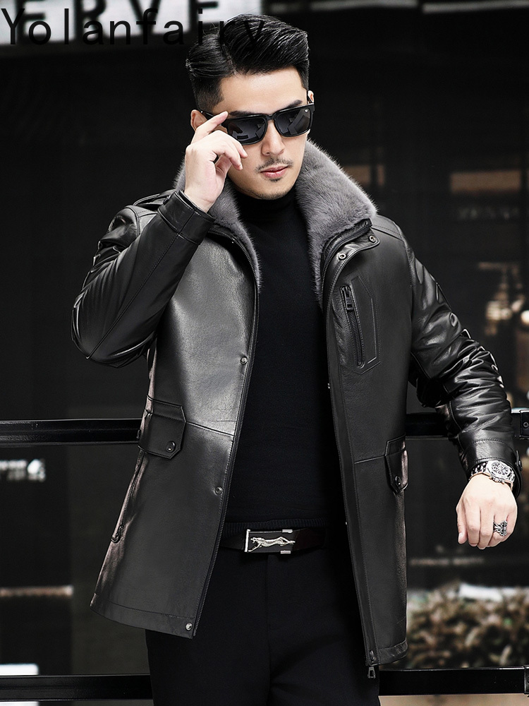 YOLANFAIRY Genuine Cow Leather - огляд і ціна Warm Winter Clothing