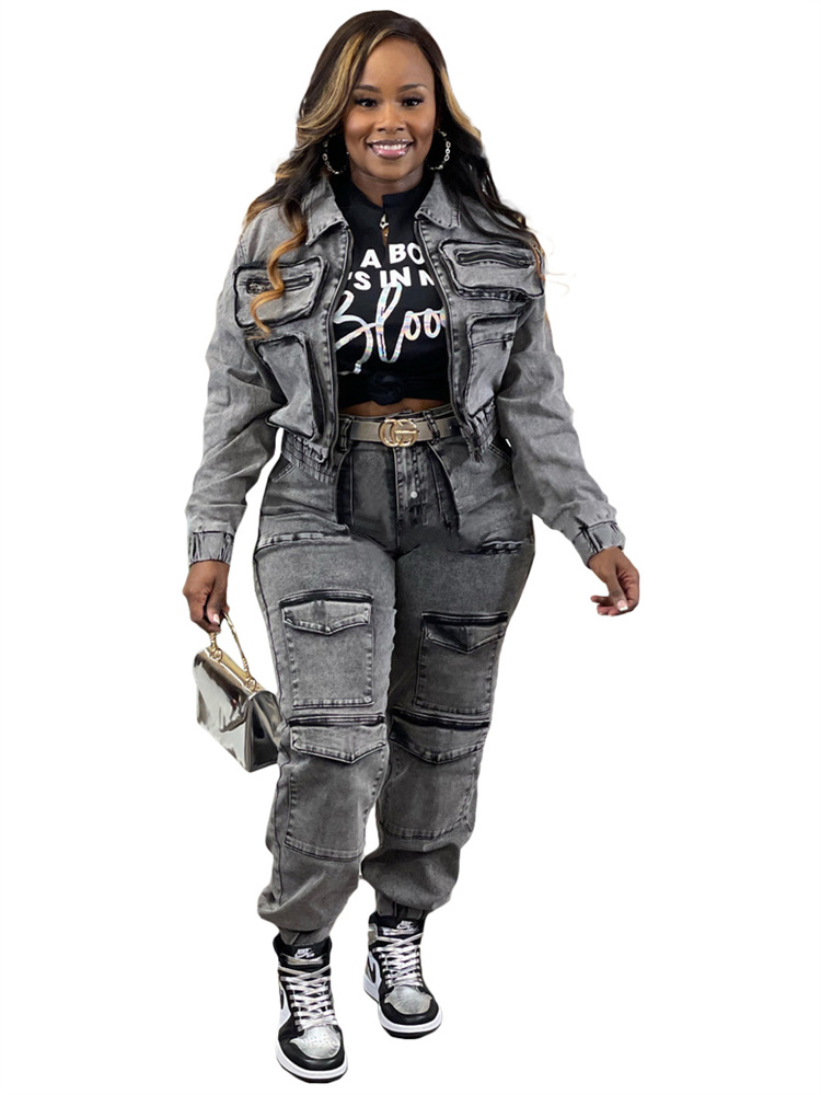 Wmstar Denim Two Piece Set Wom - огляд і ціна Winter Clothing Sales