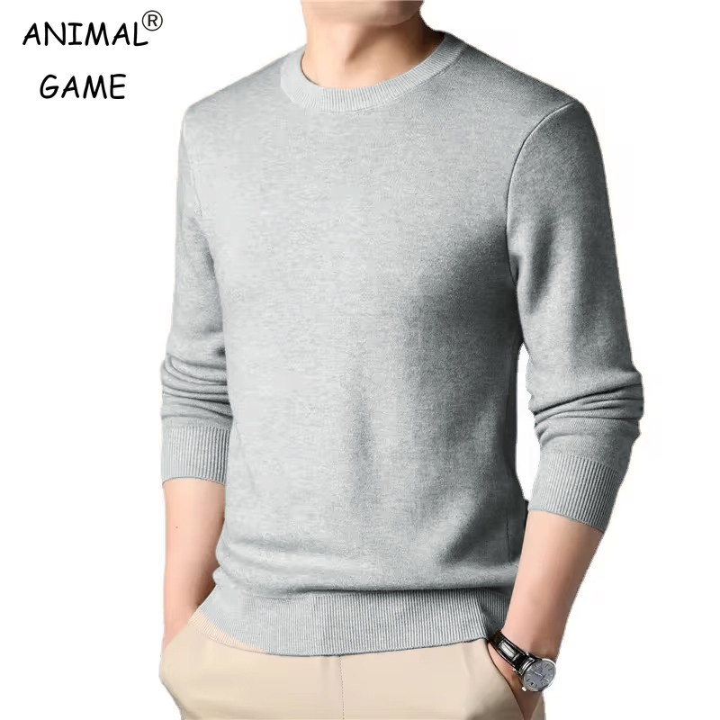 Men's Solid Color Knitted Pull - огляд і ціна Wool Blend Coat