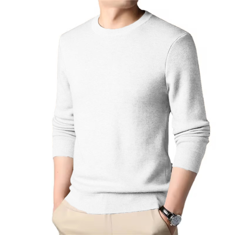 Men's Solid Color Knitted Pull - огляд і ціна Wool Blend Coat