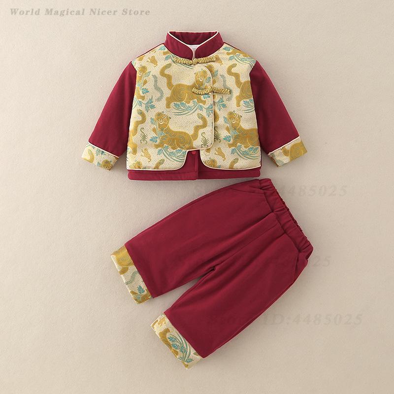 Autumn Winter Thick Tang Suit  - огляд і ціна Winter Clothing For Babies