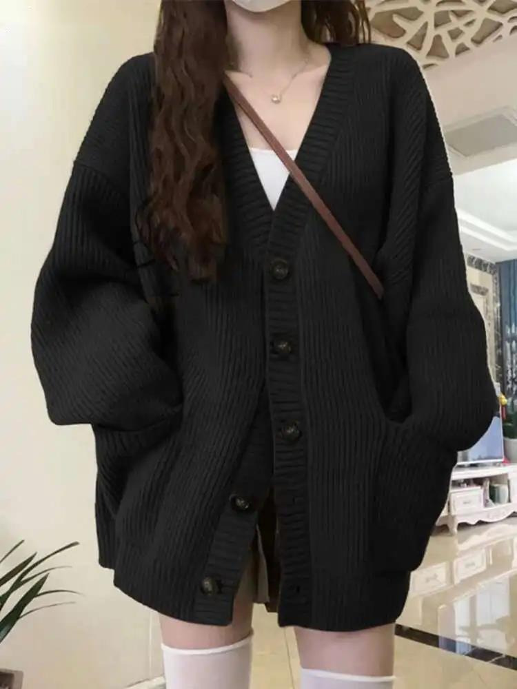 Loose Cardigan Women Long Slee - огляд і ціна Wool Blend Coat