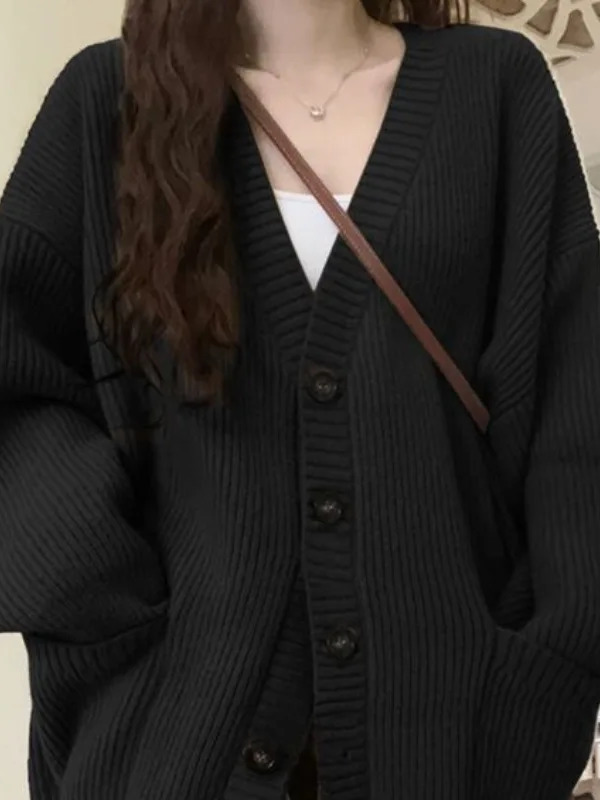 Loose Cardigan Women Long Slee - огляд і ціна Wool Blend Coat