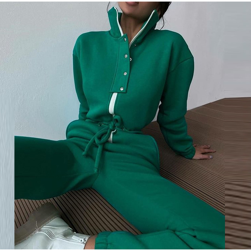Casual Stand Collar Jumpsuits  - огляд і ціна Winter Clothing Sales