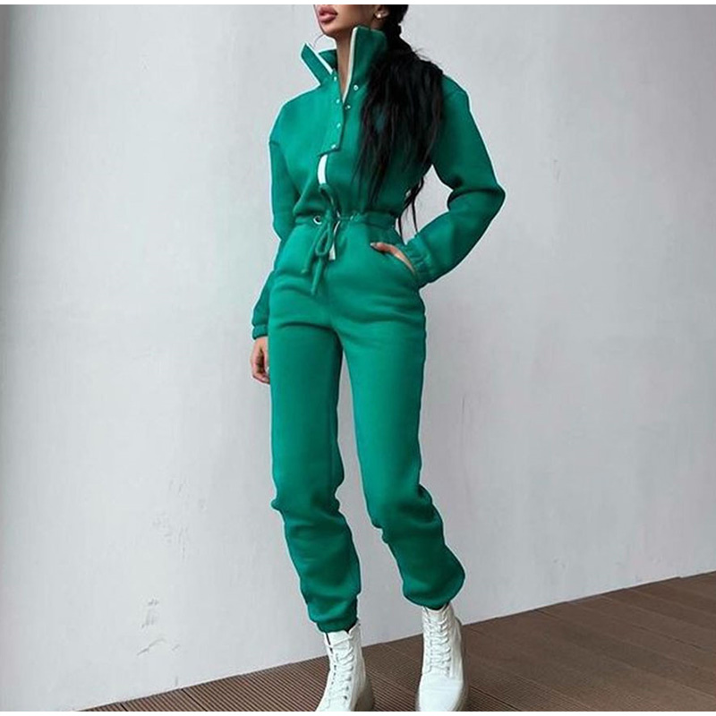 Casual Stand Collar Jumpsuits  - огляд і ціна Winter Clothing Sales