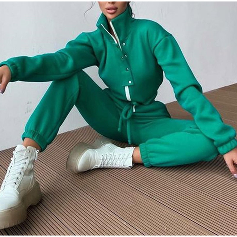 Casual Stand Collar Jumpsuits  - огляд і ціна Winter Clothing Sales